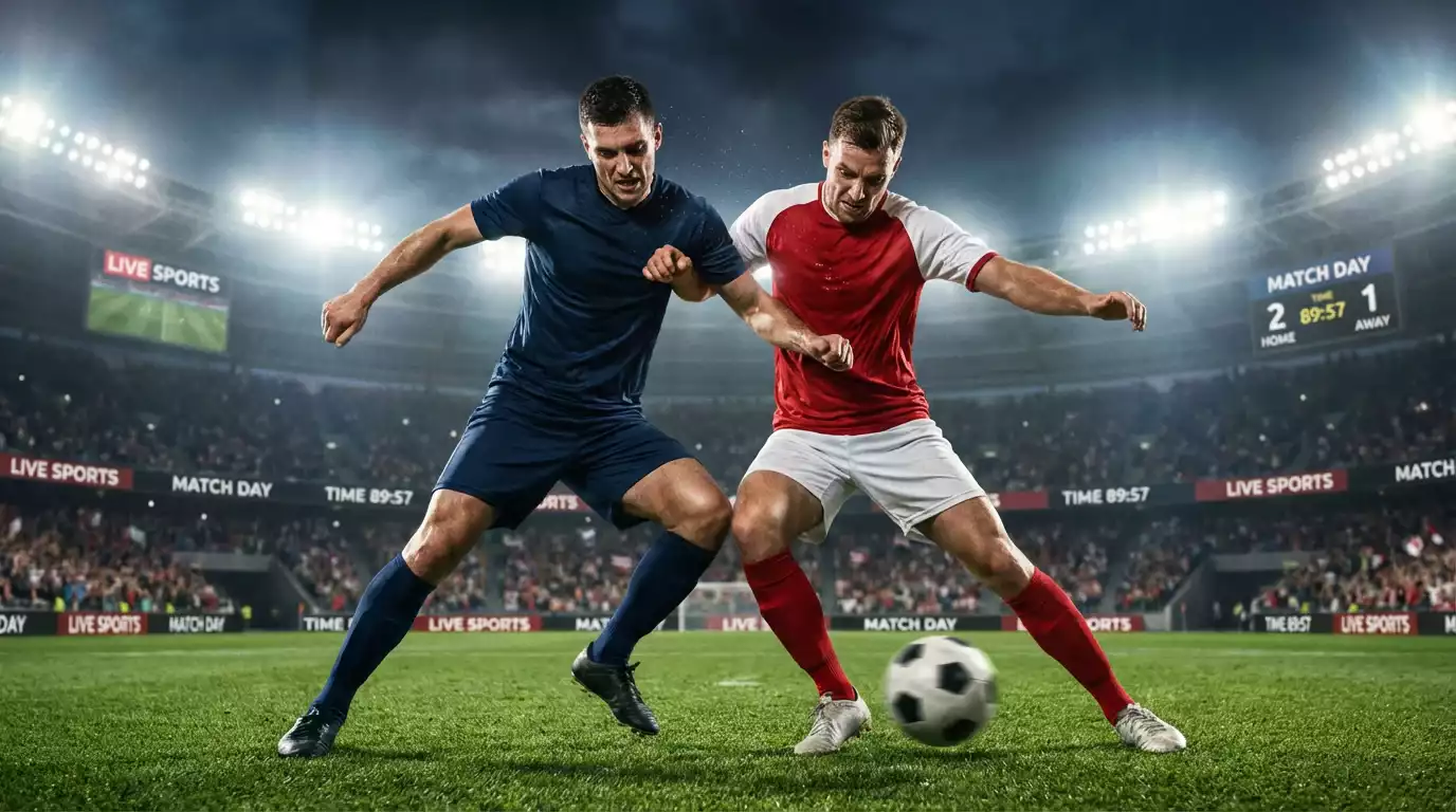 Jugadores del PSG, Marsella y Monaco disputando un balón en un partido de la Ligue 1